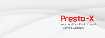 Presto x - Presto-X Pest Control | 1,342 followers on LinkedIn. Presto-X is a member of Rentokil, the world’s largest pest control and pest management company. Presto-X provides pest control services to ...